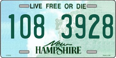 NH license plate 1083928
