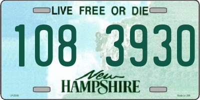 NH license plate 1083930