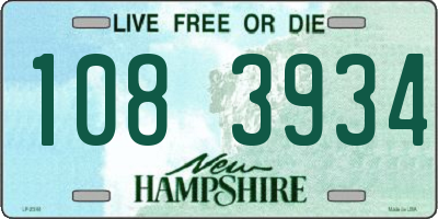 NH license plate 1083934