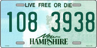 NH license plate 1083938