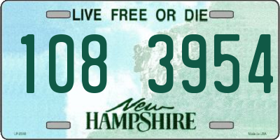 NH license plate 1083954