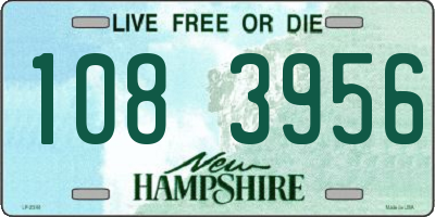 NH license plate 1083956