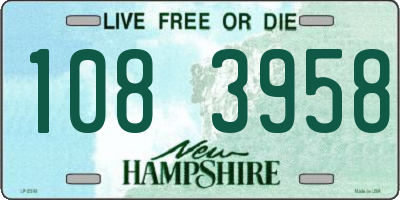 NH license plate 1083958