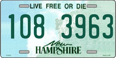 NH license plate 1083963