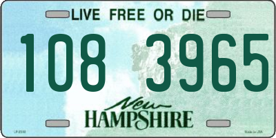 NH license plate 1083965