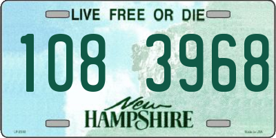 NH license plate 1083968