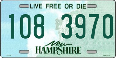NH license plate 1083970