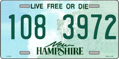 NH license plate 1083972