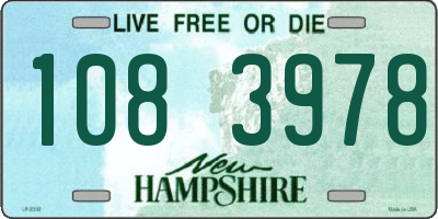 NH license plate 1083978