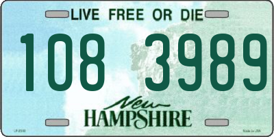 NH license plate 1083989