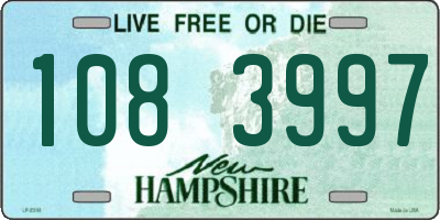 NH license plate 1083997