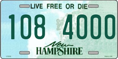 NH license plate 1084000
