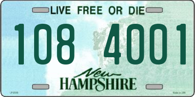 NH license plate 1084001