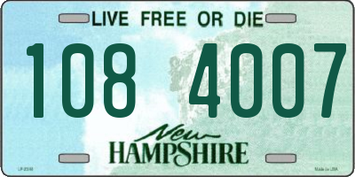 NH license plate 1084007