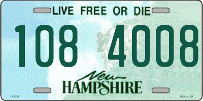 NH license plate 1084008