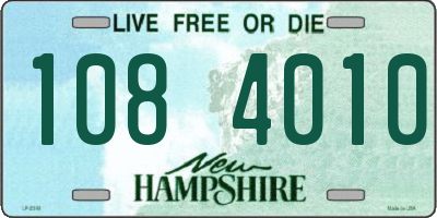 NH license plate 1084010