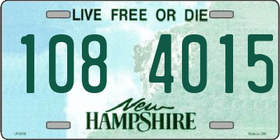 NH license plate 1084015