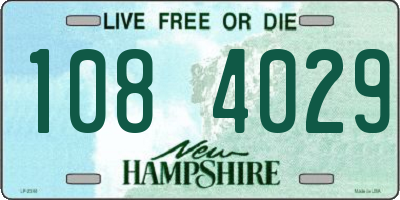 NH license plate 1084029