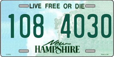 NH license plate 1084030