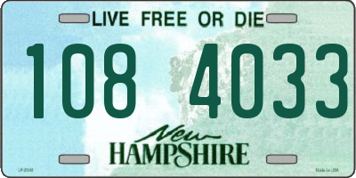 NH license plate 1084033