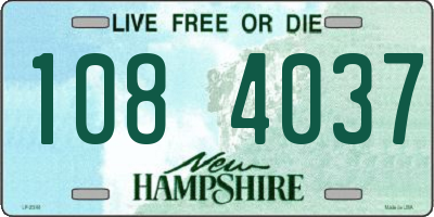 NH license plate 1084037