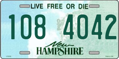 NH license plate 1084042