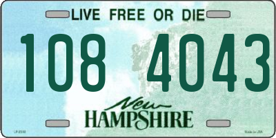 NH license plate 1084043