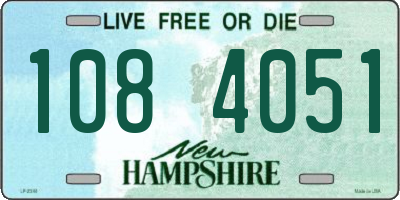 NH license plate 1084051