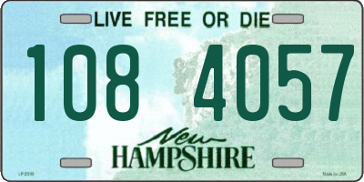 NH license plate 1084057
