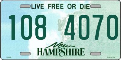 NH license plate 1084070