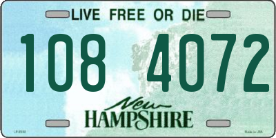 NH license plate 1084072