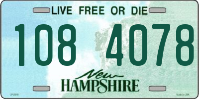 NH license plate 1084078