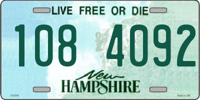 NH license plate 1084092