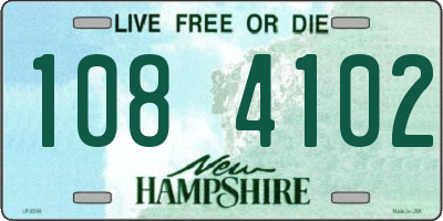 NH license plate 1084102