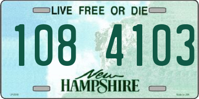 NH license plate 1084103