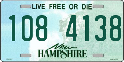 NH license plate 1084138