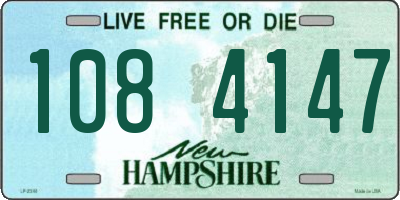 NH license plate 1084147