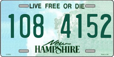 NH license plate 1084152