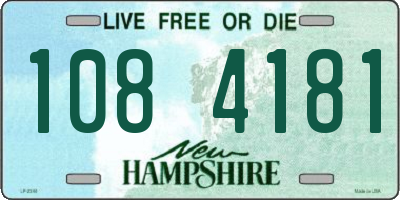 NH license plate 1084181