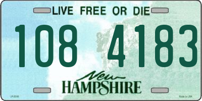 NH license plate 1084183
