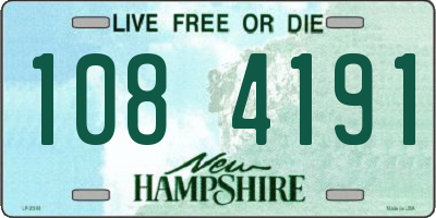 NH license plate 1084191