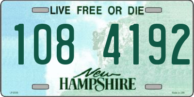NH license plate 1084192