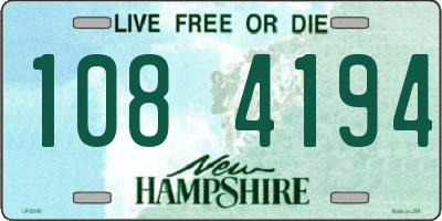NH license plate 1084194