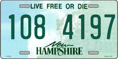 NH license plate 1084197