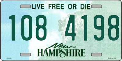 NH license plate 1084198