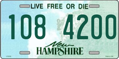 NH license plate 1084200