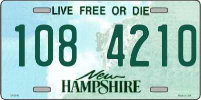 NH license plate 1084210