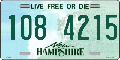 NH license plate 1084215