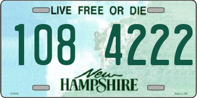 NH license plate 1084222