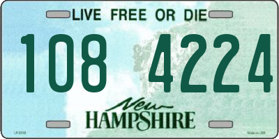 NH license plate 1084224